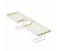 predolo Estante de Baño Estante de Grifo Organizador de Lavabo Repisa de Fregadero Bandeja para Jabón y Botellas Estructura Estable Antideformación Adecuado, Mediano, Blanco