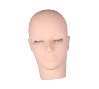 predolo Eyelash Mannequin Head Practice Face Face Professional Realistic Makeup Practice Head Lath Extension, para pestañas de ojos