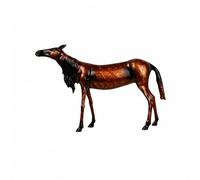 predolo Figura Caballo Metal Acabado Brillante Caballo Decorativo Escultura Decoración Hogar para Exhibición en Casa, B Modelo De Pie 32 6.5 20.5cm