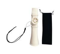 predolo Flauta Kazoo de Juguete. Instrumento Musical con Correa para Colgar Del Cuello. Flauta de Boca Perfecta para Ukelele, Piano, Violín Y Teclado, Blanco