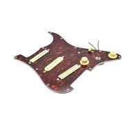 predolo Golpeador de guitarra Golpeador Piezas de instrumentos de cuerda Reemplazo práctico DIY Cerámica Cargada Precableada Accesorios, Rojo