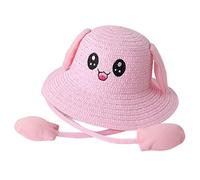 predolo Gorros de Paja con Forma de Conejo, Gorros de Pescador, Sombreros de Playa, Accesorios de Fotografía Modernos Y Ligeros, Sombrero de Algodón con, Rosado