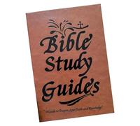 predolo Guía de Estudio Bíblico Libro de Resumen Cuaderno Planificador de Estudio Diario Devocional Material Papel y Cuero PU Adecuado para