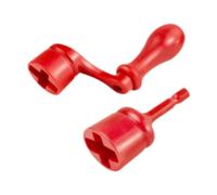 predolo Herramienta de reparación de cuerdas de guitarra, ergonómica, compacta y universal, para luthier, para tienda de música, proyecto de bobinado de, Rojo 2 Piezas