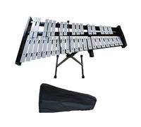 predolo Instrumento de Percusión Método Musical Incluye Baquetas Carillón de Aluminio Estructura Estable Metalófono con Soporte para Niños, Con Soporte