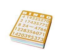 predolo Juego de 100 cartones de Bingo fáciles de Leer, Divertidos y Reutilizables para cumpleaños, Adultos y