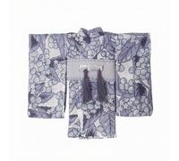 predolo Kimono Muñeca Faja con Borlas Túnica Fajada Muñeca Estilo Tradicional Japonés Indumentaria Miniatura , Azul Baya
