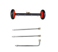 predolo Limpiador Alta Presión con Ruedas Ajustable Tobera Tubo Alta Presión Portátil Pistola con Conexión Rápida 1/4 Pulgadas, Naranja