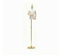 predolo Maniquí Infantil con Brazos Articulados Articulado Molo Torso Infantil Ajustable Forma Vestido para Vitrinas , 金圆板实木手 , 6岁