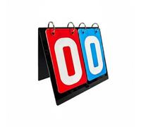 predolo Marcador Manual de de Mesa Multifuncional Marcador de Anillas Abatibles Base Estable Equipo Deportivo para Árbitros, Entrenadores, Partidos, Rojo+Azul, Acrílico 2-Dígitos