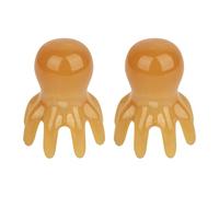 predolo Masajeador de cuero cabelludo con forma de pulpo, herramienta facial, portátil, ligero, manual, peine de masaje de cabeza para el hogar, oficina, L