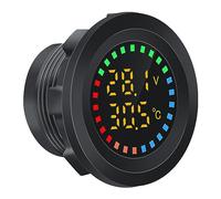 predolo Medidor de temperatura automático para vehículos, pantalla digital versátil 12V-24V