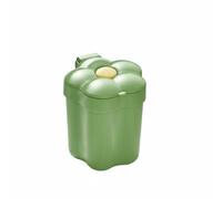 predolo Mini Papelera de Escritorio con Tapa Bote de Basura de Escritorio con Tapa Antideslizante para Niños, Dormitorio, Verde