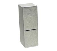 predolo Mini refrigerador a Escala 1/64 para casa de muñecas, Modelo de Muebles en Miniatura, Juguete de simulación, Dos Puertas