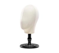 predolo Modelo de cabeza de maniquí, soporte para peluca con base, modelo de exhibición de peluca, estante de exhibición de sombreros y cabeza, estante de, Base Negra