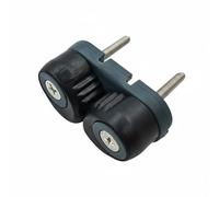 predolo Mordaza de Leva con Rodamientos Bloqueo Rápido Mordaza de Leva con Rodamiento de Bolas Instalación Fácil Cornamusa Automática para Marinos, Gris