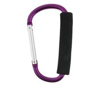 predolo Mosquetón con Asa de Gancho para Bolsa de Grande con Empuñadura de Esponja para Patines de Ruedas/Patines de Hielo/Botas Deportivas, 9mm Morado