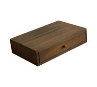 predolo Organizador de Escritorio de Madera con Cajón de Almacenamiento, Organizador de Maquillaje, Soporte Elevador con Cajón Extraíble, Adecuado para El, 1 cajón