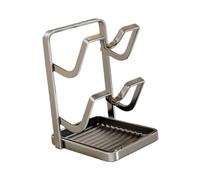 predolo Organizador de Tapas de Sartenes, Soporte para Cucharas, Expositor, Tabla de Cortar, Estante de Almacenamiento, Soporte para Utensilios de Cocina, Des, Doble Capa, tal como se describe