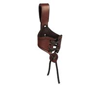 predolo Ox Mug Case Cubierta de Cuero para Taza Medieval Funda de Cuerno con Lazo Ajustable Soporte para Cinturón Diseño Vintage Adecuado para, Marrón