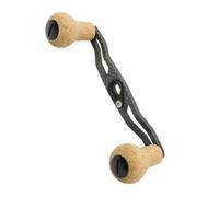 predolo Palanca Fibra Carbono Agarre Cómodo Asa Corcho 120 Mm Repuesto Mango Carrete Compacto para Pescadores, Negro