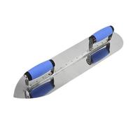 predolo Paletina de Doble Mango Paleta de Yeso Herramienta Manual Herramienta de Hormigón Albañilería para Revestimiento de Pisos de Baldosas, 20in Round Pointed