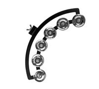 predolo Pandereta Hi-hat, Instrumento de Percusión de Mano, Pandereta de Musical para Niños, Adultos Y Cantantes, L