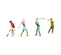 predolo Paquete de 4 Figuras de Minigolf a Escala 1:64 para Escenas Al Aire Libre, Sin Bolsa