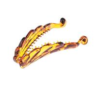 predolo para Cabello Pinza de Pelo Peine Accesorio de Peinado Hecha de Plástico y Resina Resistente Adecuada para Mujeres y Uso Diario, Ámbar
