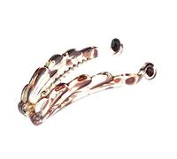 predolo para Cabello Pinza de Pelo Peine Accesorio de Peinado Hecha de Plástico y Resina Resistente Adecuada para Mujeres y Uso Diario, café