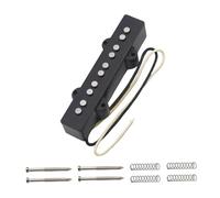 predolo Pastilla de Bajo Eléctrico de Bobina Simple, Preamplificador Portátil de Repuesto Ligero Y Resistente, Accesorio para Instrumento Musical, Negro, Cuello