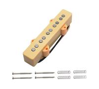 predolo Pastilla de Bajo Eléctrico de Bobina Simple, Preamplificador Portátil de Repuesto Ligero Y Resistente, Accesorio para Instrumento Musical, Amarillo, Cuello