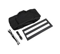 predolo Pedalera de Efectos Pedal Board para Guitarra Eléctrica con Placa de Aluminio y Bolsa de Transporte Adecuada para Músicos Principiantes y, M