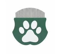 predolo Peine de Aseo Peine de Limpieza Mascotas Peine Facial Peine para Ojos Eliminación Efectiva de Residuos Manejo Cómodo Adecuado para Animales Domésticos, Verde Oliva