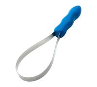 predolo Peine de Cepillo para Caballos, Peine de Curry con Hoja de Metal, Peine de Pelo de Caballo para Limpieza de Animales, Aseo de burros (Azul)