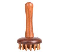predolo Peine de masaje Gua de madera de 28 puntas, multiusos, ligero, accesorio de spa para el hogar con mango portátil.