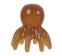 predolo Peine de masaje para cabeza, peine para cuero cabelludo, agarre cómodo y agradable, herramienta de raspado versátil, MarrÓn