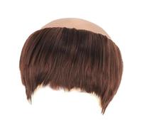 predolo Peluca de Monje Calvo Halloween Peluca Cosplay Adulto Accesorio Realista Material Duradero Adecuada para Espectáculos Regalos, Marrón