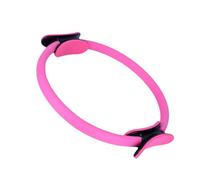 predolo Pilates Anillo Círculo Ejercitador Piernas Tonificador Cuerpo Resistencia Flexible NBR Adecuado para Rutinas de Pilates Gimnasios Ejercicio en Casa, Rosa