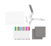 predolo Pizarra acrílica de borrado en iluminada, tablero de mensajes acrílico, tablero de notas LED recargable para decoración del hogar de bodas