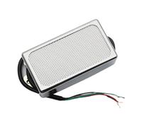 predolo Práctica Guitarra Eléctrica Humbucker de Latón con Cable, Accesorios Y Pastillas Pequeñas, Cuello de Plata