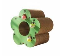 predolo Rascador de Cartón con Forma de Flor Multifuncional Pasaje Rascador Cartón Ondulado Resistente a los Arañazos para Gatos, Gatitos, Hogar, Interior