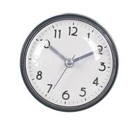 predolo Reloj de baño Compacto e Impermeable con Ventosa, pequeño Reloj para Nevera, Cocina, Escritorio, Espejo, decoración, Blanco Y Verde