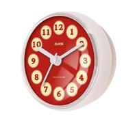 predolo Reloj de Ducha de baño Impermeable, Reloj de Pared Compacto con Ventosa, pequeño para Dormitorio, hogar, Cocina y baño, Style a