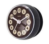 predolo Reloj de Ducha de baño Impermeable, Reloj de Pared Compacto con Ventosa, pequeño para Dormitorio, hogar, Cocina y baño, Style F