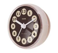 predolo Reloj de Ducha de baño Impermeable, Reloj de Pared Compacto con Ventosa, pequeño para Dormitorio, hogar, Cocina y baño, Style E