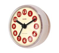 predolo Reloj de Ducha de baño Impermeable, Reloj de Pared Compacto con Ventosa, pequeño para Dormitorio, hogar, Cocina y baño, Style C