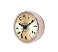 predolo Reloj de Ducha Impermeable, silencioso, Compacto, Redondo, Ligero, pequeño Reloj de Pared para decoración del hogar, Ideal para cocinas, baños y, Blanco