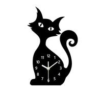 predolo Reloj de Pared con diseño de Animales, Adorno de Pared con números arábigos de Dibujos Animados, Reloj Colgante para habitación Infantil, Cocina, Sala