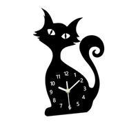 predolo Reloj de Pared con diseño de, Ideal para Decorar el hogar, con números arábigos, Dormitorio, habitación Infantil, Grande